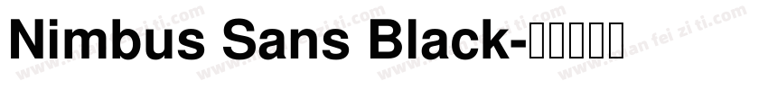 Nimbus Sans Black字体转换